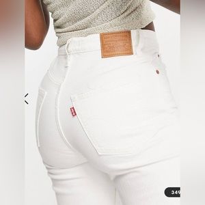 Levi’s 501 White Denim with Holes 28